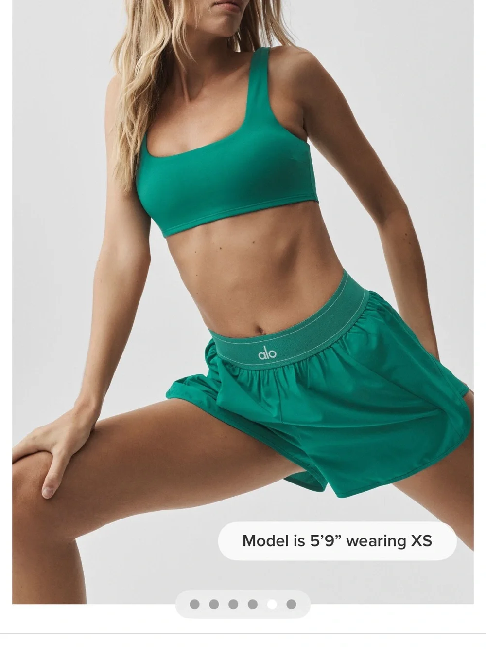 Alo Shorts + Clip in Emerald Isle Match Point Short 90s Claw Clip